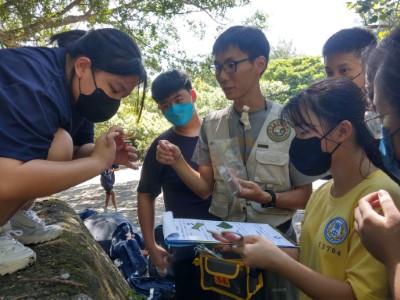 宜蘭校園體驗海岸堆砂籬　為保安林搭起防線 (4)